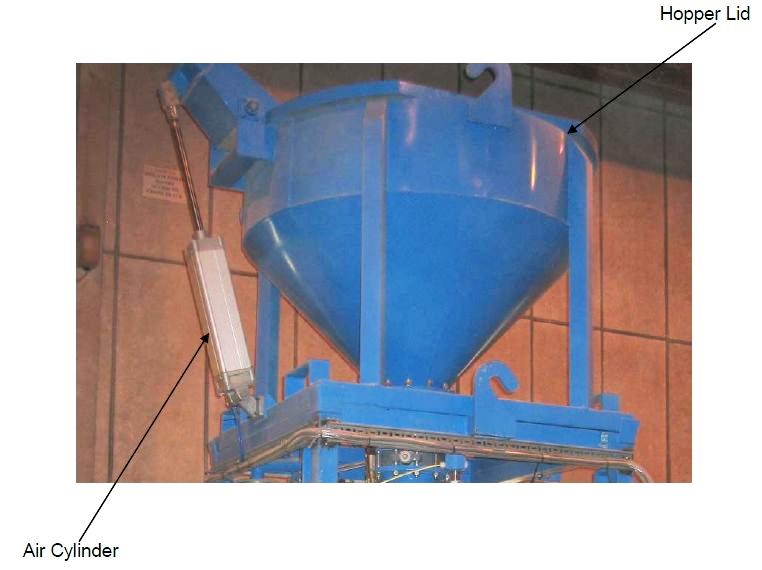 Monocon vertical ladle repair hopper