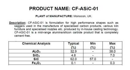 monocon cf data sheet